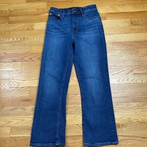 J.Crew Curvy Billie Demi-Boot Jeans Womens 27 Blue High Rise Stretch Preppy